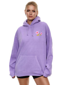 Nuevas sudaderas con capucha largas y altas para mujer, sudaderas con capucha deportivas de algodón 100% personalizadas para mujer sin cremallera - Product Image 3