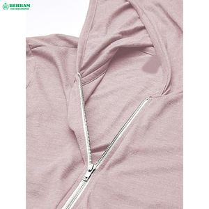 Sudadera con capucha y cremallera personalizada al por mayor, unisex, cómoda para actividades al aire libre, ropa casual térmica 100% - Product Image 2