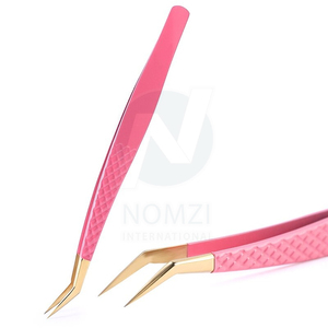 Pinzas para pestañas blancas Pinzas de alta calidad Pinzas para pestañas de plasma blanco Punta puntiaguda Etiqueta privada - Product Image 3