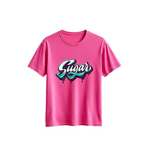 Venta al por mayor de camisetas impresas sublimación logotipo Puff para hombres ropa de moda poliéster/algodón para la venta - Product Image 1