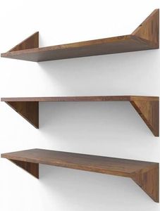 Top vente 2024 ornements en bois naturel faits à la main tenture murale étagère de maison pour le mur et la décoration intérieure - Product Image 5