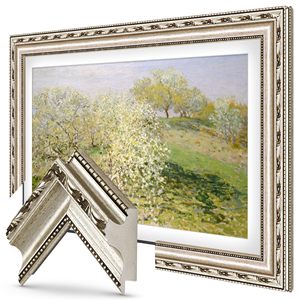 Televisor de pantalla plana con marco inteligente plateado ornamental de 50 pulgadas compatible con televisores de pantalla plana - Product Image 3