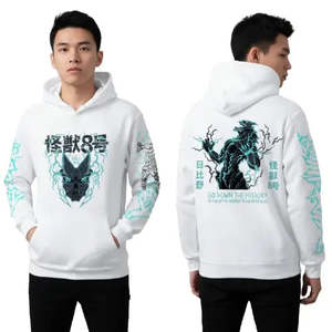 Sweat-shirt à capuche en tricot respirant pour homme et femme, style streetwear, avec col brodé, taille XS, léger, collection hiver - Product Image 1