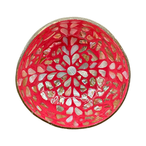 Nouveau design bol de noix de coco naturel vietnamien fait à la main avec coquille incrustée de coquillage écologique de haute qualité - Product Image 3