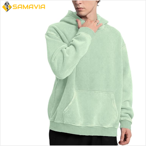 Urban Fashion Stylish Oversized Acid Wash Hoodie for <b>Men</b> and Women 100% Cotton with Embroidered Sweatpants for Winter - Product Image 3