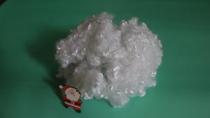 Vente en gros de couette jouet en fibre 3D polyester 100% 15D HCS blanc vierge creux conjugué siliconé remplissage remplissage filature - Product Image 4