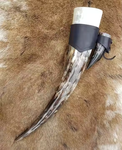 Corne à boire Viking et tasse en corne avec finition polie Personnalisez toutes les tailles par l'artisanat en croissant - Product Image 5