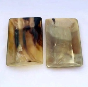 Bandeja de servicio de cuerno de vaca indio de tamaños personalizados con estilo, plato de fruta decorativo de ágata, cuenco de cuerno de búfalo Natural pulido, reventa - Product Image 2