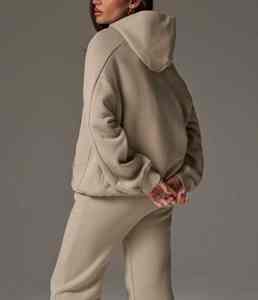 Conjunto Deportivo de 2 Piezas con Sudadera con Capucha y Pantalones Deportivos Holgados, 100% Algodón, Estilo Casual, Nuevo y Popular en 2026, con Logotipo Personalizado Impreso, OEM - Product Image 2