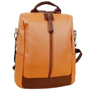 Bolso de hombro informal Mochila escolar de cuero de gran capacidad con cierre de cremallera Mochila antirrobo multifuncional - Product Image 4