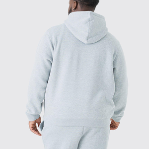 เสื้อฮู้ดสำหรับผู้ชายผ้าคอตตอน40% 60% มีฮู้ดคลุมศีรษะขนาดพลัสไซส์ผ้าเนื้อนุ่มออกแบบโลโก้ได้ตามต้องการ - Product Image 4