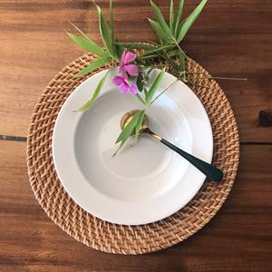แผ่นรองจานหวายสานทรงกลมสำหรับตกแต่งโต๊ะอาหาร - Product Image 6