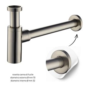Siphon d'évier rond en laiton facile à installer et à nettoyer avec tuyau de fumée Piège de plomberie pratique - Product Image 4