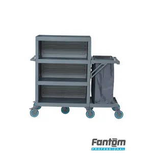 Carro de Limpieza Fantom Procart 431 de 300 lb y 4 Ruedas para Hospitales, Escuelas, Dormitorios y Otros Espacios - Product Image 3