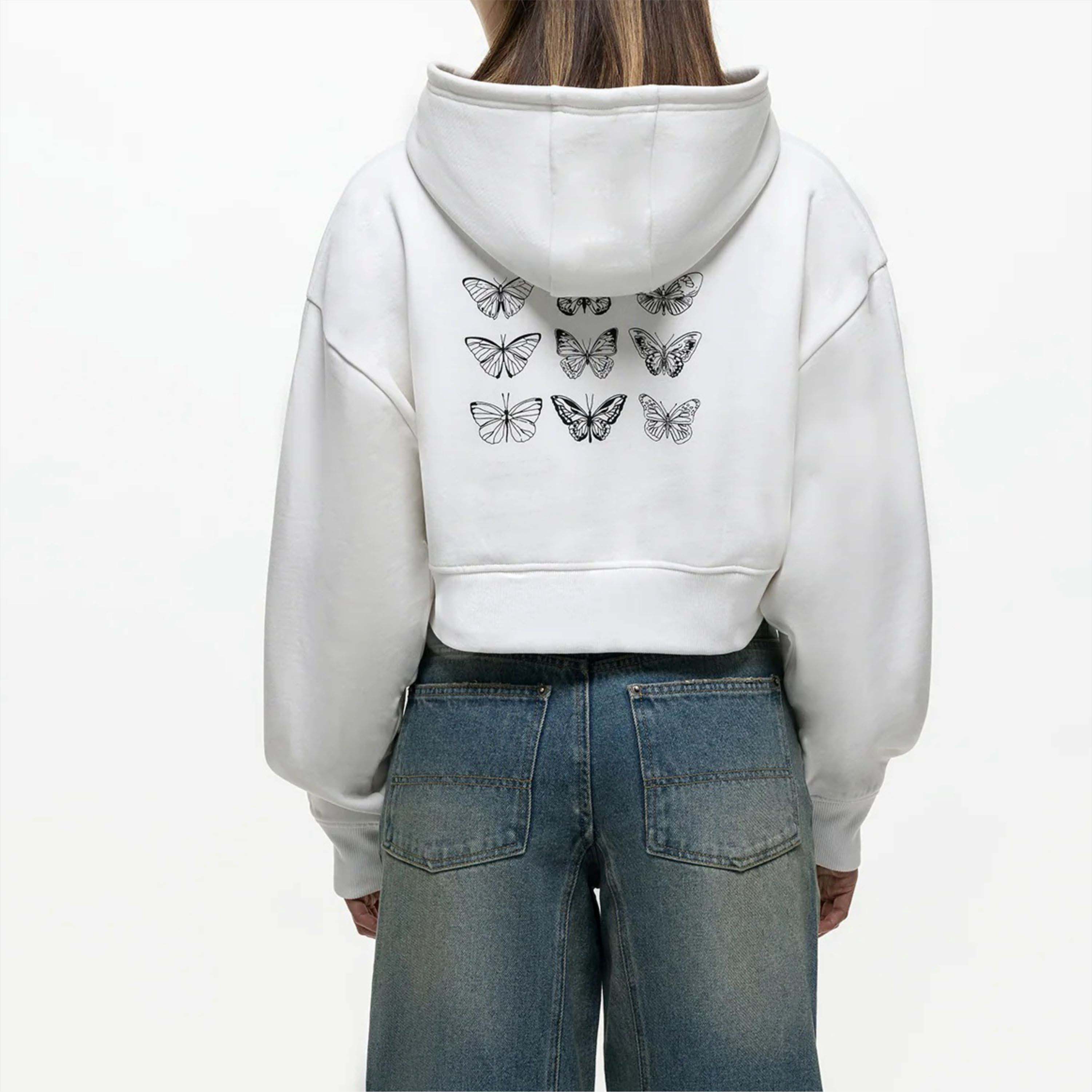 【MUCENT】 LIGHT UP CROP HOOD ZIP-UP /追跡付 WOMENS CROPPED ZIP (BABY PINK) – ditch