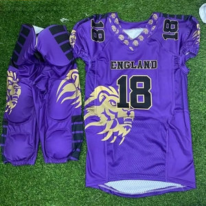 Uniforme de fútbol americano 100% nuevo diseño profesional equipo americano personalizado uniforme de fútbol americano para hombres - Product Image 6