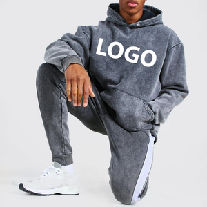 Survêtement en coton 100% à prix bas très demandé Lavage à l'acide Poids lourd Vente chaude Durable Nouveauté Survêtement pour homme Lavage à l'acide - Product Image 4