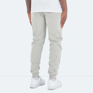 กางเกงวิ่งขากระบอกของผู้ชาย,กางเกงวอร์มทรงหลวมมีกระเป๋าลายสตรีท - Product Image 3