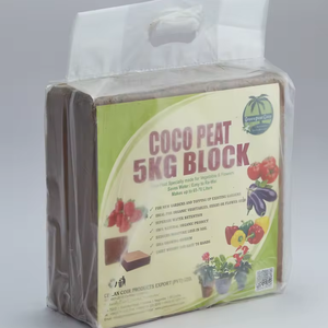 Bloc de Cocopeat écologique de 5kg pour l'agriculture et le jardinage connu pour la meilleure qualité et l'applicabilité polyvalente - Product Image 1