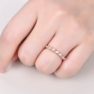 18kt Oro Original Diamante Lujo Nuevo Diseño Oro Sólido Joyería Fina Anillos con Diamantes Reales Anillo - Product Image 5