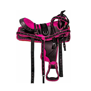 Selle d'équitation de qualité supérieure, synthétique, de style western, pour le plaisir et la randonnée à cheval, pour débutants et cavaliers de randonnée - Product Image 3