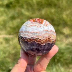 Esferas de Cristal de Piedra Preciosa de Ágata de Encaje Natural Altamente Pulida para Decoración del Hogar - Product Image 4