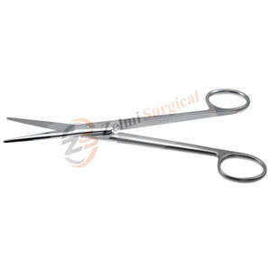 Qualité supérieure de Zelmi Surgical 6.75 ''poignée à anneau à pointe émoussée ciseaux à dissection Instrument manuel en acier inoxydable à bas prix - Product Image 1