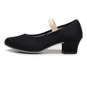 Zapatos de lona con tacón alto para mujer, con suela de PVC y forro de algodón, zapatos de baile - Product Image 1
