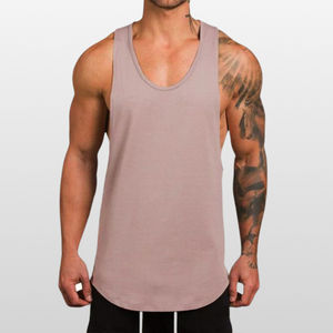 Wholesale Custom Logo Men's Acid Wash <b>Sleeveless</b> Tank <b>Tops</b> Fitness Sportswear Stringers - Product Image 3
