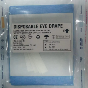 Cubierta de ojo desechable estéril de primera calidad para procedimientos oftálmicos Prevención de infecciones y cortina quirúrgica de seguridad del paciente - Product Image 1