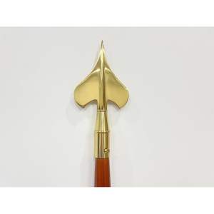 Adorno de latón dorado para mástil de bandera de 1 pulgada de diámetro, para interiores o desfiles, con estilo elegante - Product Image 1