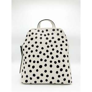 Zaino Strutturato da Donna in Vera Pelle Dollaro Art. DOT9 Prodotto in Italia - Product Image 1