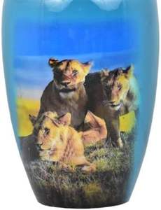 'Urna de aluminio hecha a mano-Cremación de adultos de madera para cenizas Caja de urna de madera-Tapa roscada Urna funeraria para cenizas humanas - Product Image 2