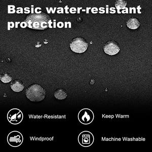 Chaqueta acolchada con capucha recubierta para exteriores para hombres impermeable a prueba de viento con proveedor de bolsillo frontal - Product Image 5