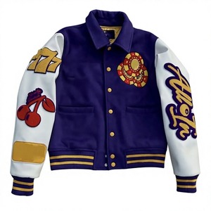 Chaquetas Varsity de Béisbol Personalizadas OEM de Alta Calidad para Hombre, Chaqueta Varsity Personalizada con Letras para Niños y Hombres - Product Image 3