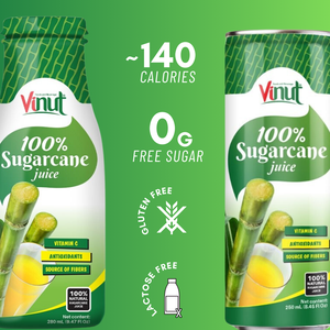 Échantillon gratuit 100% fruit naturel de canne à sucre 250ml boisson de jus de fruit sans purée de sucre boisson du Vietnam OEM de marque privée - Product Image 2