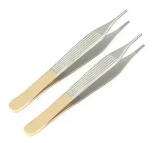 Fórceps de tejido Adson personalizados de alta calidad, instrumento Manual de acero inoxidable TC para venta al por mayor - Product Image 1