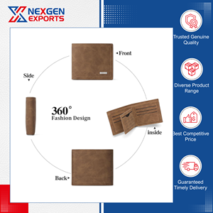 El Mejor Distribuidor del Mundo Vende Carteras de Cuero PU para Hombre, Vintage, Impermeables, Multifuncionales, de Calidad Inigualable, para Regalo Empresarial - Product Image 5