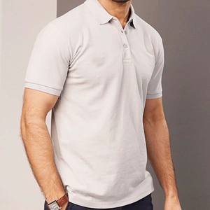 T-shirt polo personnalisé en coton grande taille respirant 95% polyester 5% élasthanne T-shirt polo de golf pour hommes - Product Image 6