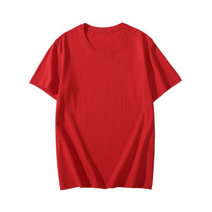 T-shirt à col côtelé en coton 150g, couleur unie, sur mesure OEM, pour homme, teint en pièce, surdimensionné - Product Image 6