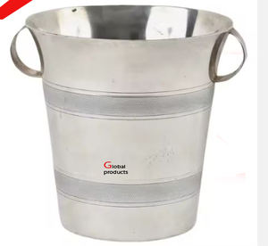 Enfriador de vino de tamaño pequeño de acero inoxidable con acabado de plata de alto estándar para restaurante y bar de hotel - Product Image 2