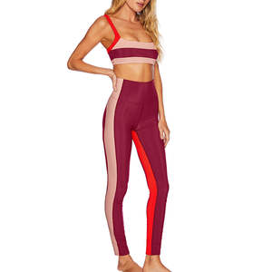 Vêtements de sport de haute qualité sans couture à taille haute pour femmes, ensemble de vêtements de sport actifs en 2 pièces, vêtements de yoga, leggings, ensembles de soutien-gorge - Product Image 3