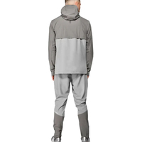 Ensemble Veste et Pantalon Coupe-Vent en Nylon Léger pour Hommes, Modèle Zippé, Idéal pour l'Extérieur et la Salle de Sport, Respirant, OEM, Prix Économique