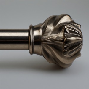 Barra de Cortina Individual Elegante con Superficie de Aluminio Pulido, Diseño Moderno y Duradero que Garantiza Resistencia y Funcionamiento Suave - Product Image 1