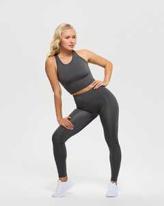 เสื้อครอปเอวลอยสำหรับผู้หญิงเสื้อครอปเอวลอยออกกำลังกายผ้านิ่มยืดได้4ทิศทาง - Product Image 4