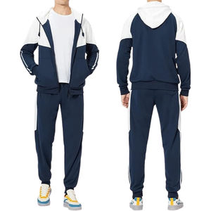 Survêtements d'hiver à logo personnalisé Survêtements en éponge française Survêtements unisexes en coton polaire épais et respirant pour hommes - Product Image 4