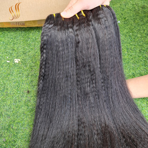 Venta al por mayor, pelucas de cabello Remy recto rizado con cutícula completa alineada, el mejor precio en cabello humano vietnamita - Product Image 1