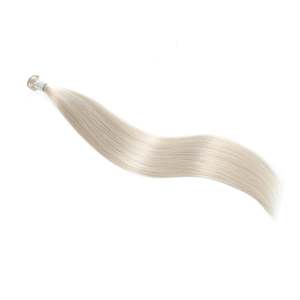 สำหรับผมต่อ Genius Weft รุ่น 18B/1001 สีบลอนด์มุกประกายเทาเข้ม ผสมผมแท้ Remy เกรด 12A - Product Image 5