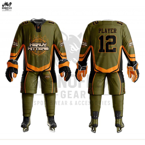 Uniforme de hockey sur glace de sublimation pour sports d'équipe de bonne qualité surdimensionné tenue décontractée sport meilleur prix uniforme de hockey sur glace - Product Image 5