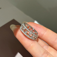 18K Weißgold Labor-Gezüchteter Diamant Smaragdschliff Eternity Ring Fassung-Set IGI-Zertifiziert Breiter Ring für Damen Party